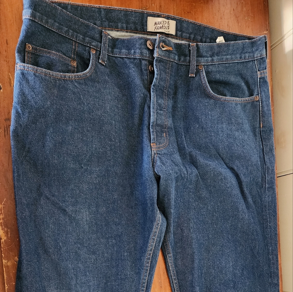 Naked Famous  Easy Guy Natural Indigo Selvedge  40x31